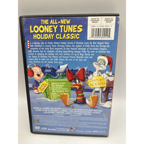 Bah, Humduck!: A Looney Tunes Christmas original movie (DVD, 2006) tested - Picture 2 of 5